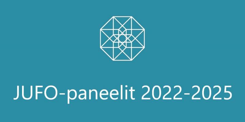 Julkaisufoorumin logo ja teksti "Jufo-paneelit 2022-2025".