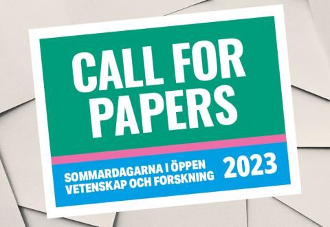 Text: Call for papers, Sommardagarna i öppen vetenskap och forskning 2023. 